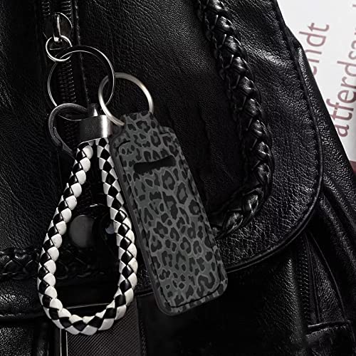 Chapstick Holder Keychain Clip-on Lip Balm Sleeve Pouch