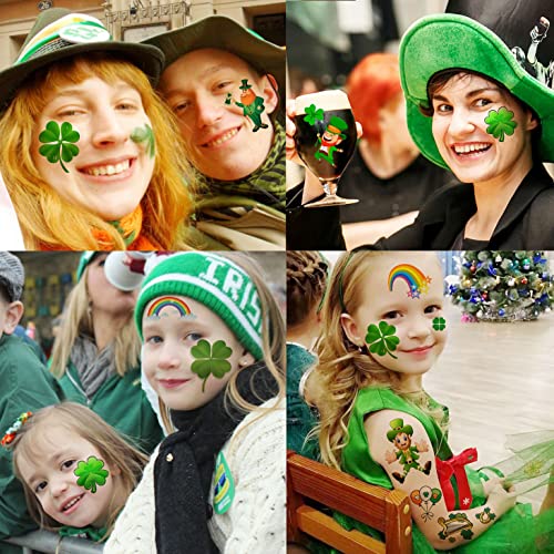 St. Patrick's Day Temporary Tattoos, 229+ PCS, 28 Sheets