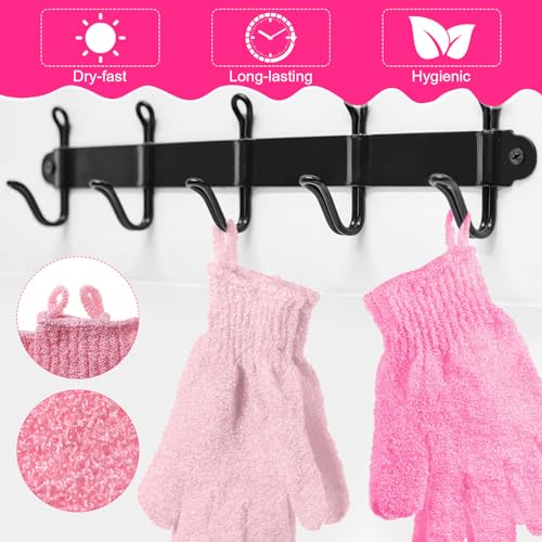 Exfoliating Bath Gloves 90 Pcs (45 Pairs) - Colorful Shower Body Scrubber