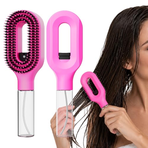 Anti-Frizz Hair Brush Spray Detangler for Dry & Tangled Hair