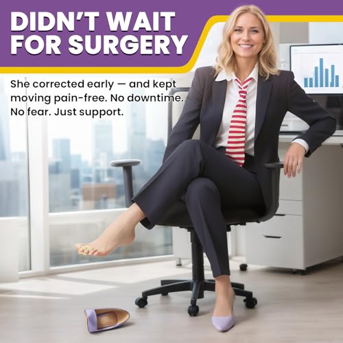 JUMPOW Hammer Toe Straightener - Splint Corrector (2 Pack)