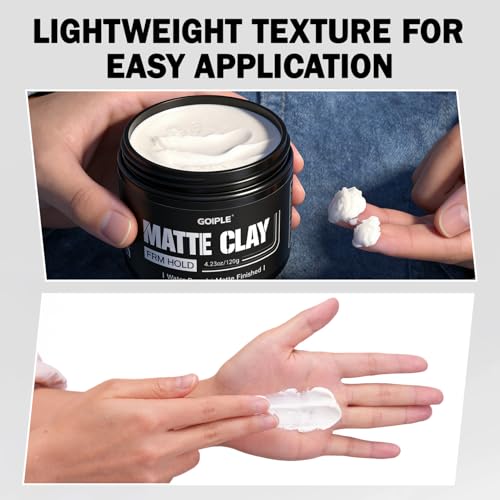 Goiple Men's Hair Styling Clay – Firm Hold Matte Finish 120g