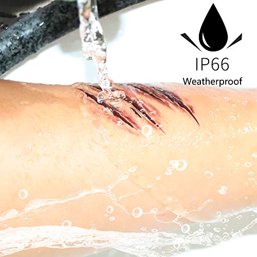 9pcs Halloween zombie makeup Fake Bloody Wound Stitch Scar Waterproof Temporary Tattoo Sticker Halloween Masquerade Prank Makeup Props
