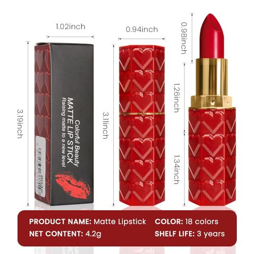 Matte Velvet Lipstick Set - 3 Shades Waterproof 24H