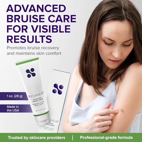 BIOCORNEUM Advanced Bruise Cream 1oz ? Professional-Grade Arnica & Vitamin K Cream for Visible Skin Recovery ? Botanical Formula with Vitamin E, Green Tea Extract & More ? Lightweight, Fast-Absorbing