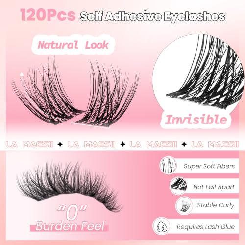 Clear Band Lash Clusters 10-14mm Natural Look Individual Eyelashes