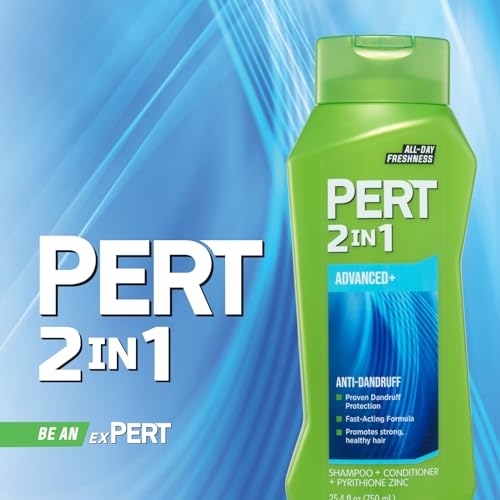 Pert Plus 2 in 1 Shampoo + Conditioner Dandruff Control 25.40 oz (Pack of 4)