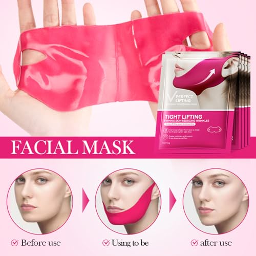 Collagen V-Line Lifting Mask Double Chin Reducer 10 Pack