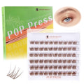Brown Pre-Glued Lash Clusters - Self-Adhesive 10-14mm