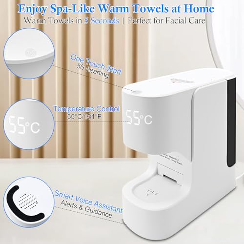 Hot Towel Warmer Machine, 5-Second Heating, 20 Towels