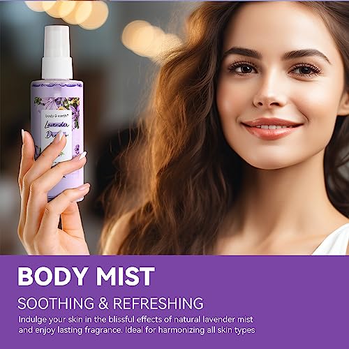 BODY & EARTH Lavender Dreams Spa Gift Set for Women