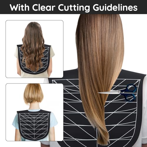 Segbeauty Hair Cutting Mat with Guide Lines - Silicone Waterproof