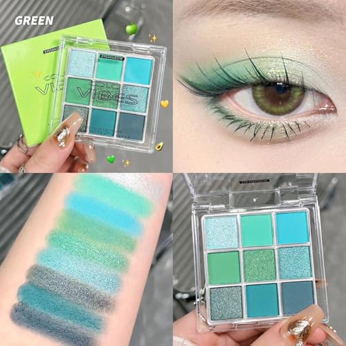 COOL STORY 9 Color Eye Shadow Palette - Long Lasting Matte & Shimmer