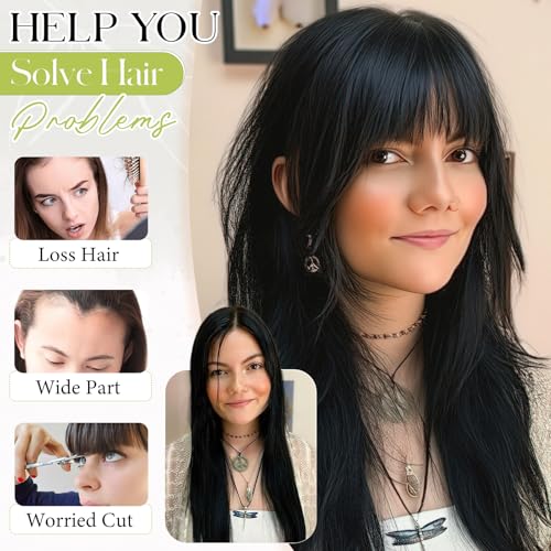French Ash Blonde Clip-In Bangs Hair Extensions for Women