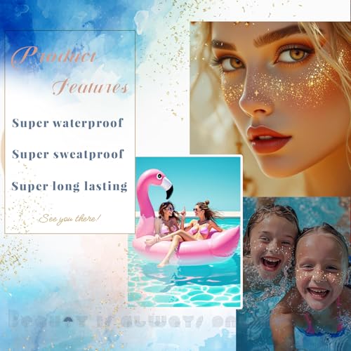 Glitter Freckles Temporary Face Tattoos - 32 Pcs Silver Sparkle