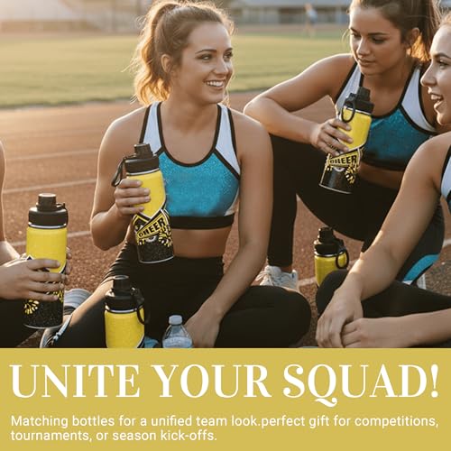 Cheerleader Water Bottle 18oz Insulated Stainless Steel