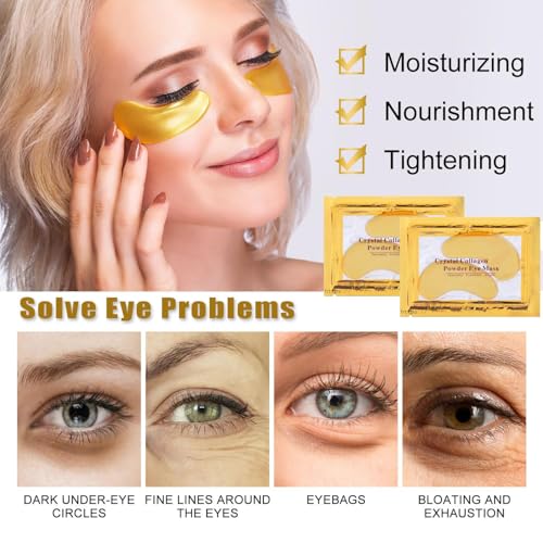 20 Pairs Collagen Eye & Lip Mask Set with Hyaluronic Acid