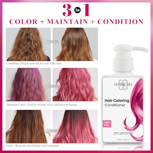 Pink Hair Color Depositing Conditioner Mask 5.28 oz