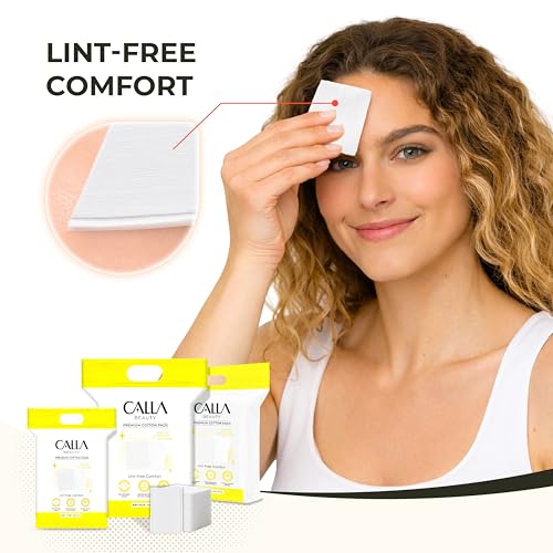 Soft Plus Cotton Pads for Face, Medium Thick Dual-Sided Cotton Rounds, Lint Reduced, Tear Resistant & Absorbent, Makeup Remover Pads & Toner Pads for Daily Skincare (1,000 Counts)