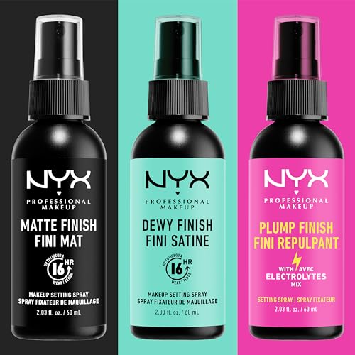 NYX PROFESSIONAL MAKEUP Makeup Setting Spray - Dewy Finish, Long-Lasting Vegan Formula (Packaging May Vary)