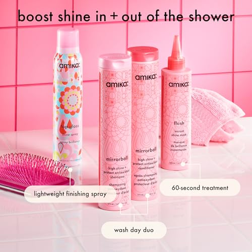 Amika Mirrorball High Shine & Protect Shampoo for Fine to Medium Hair