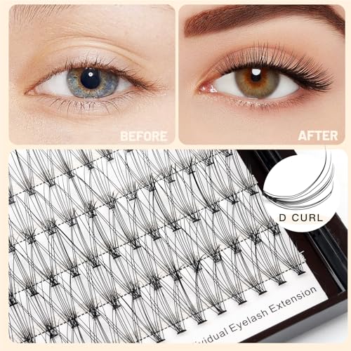 ¡æVayator 10-18mm Mixed Tray Mink Eyelash Extension Natural 3D Russian Volume Faux Eyelashes Individual 20D/30D/40D/50D To Choose 200pcs Clusters Lashes Makeup (10D-14+16mm Mixed)