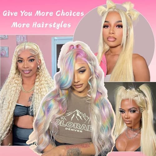 613 Blonde Lace Front Wig - 20 Inch Body Wave 13x6 HD Human Hair