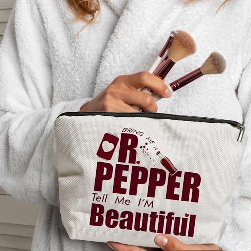Funny Pepper Makeup Bag - Canvas Zipper Cosmetic Organizer
