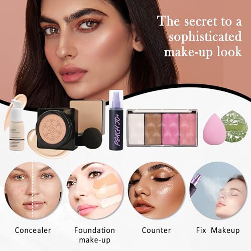All-in-One Makeup Kit for Women - Travel-Friendly Gift Set