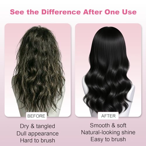 Oivolii Human Hair Wig Care Spray - Alcohol-Free Leave-In Conditioner with Argan Oil & Silk Protein
