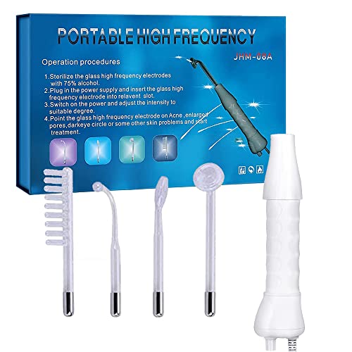 High Frequency Facial Wand with 4 Tubes