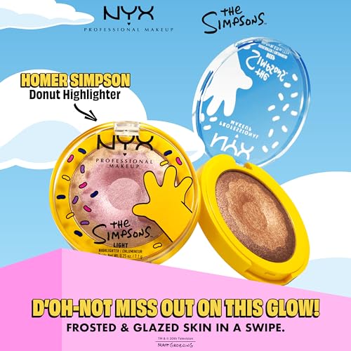 NYX Homer Simpson Donut Highlighter - Rose Gold Shimmer