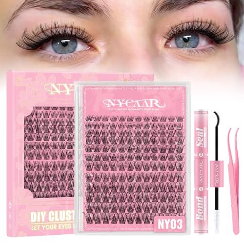 Lash Clusters Kit Wispy D Curl 144Pcs 8-16mm DIY