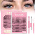 Lash Clusters Kit Wispy D Curl 144Pcs 8-16mm DIY