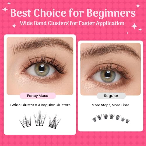 Lash Clusters ? My Sunflower Manga 140pcs Individual Lashes 10-16mm Mix-length Cluster Eyelash Extensions Thin Band False Eyelashes Natural CC Curl Eyelash Clusters DIY Cluster Lashes