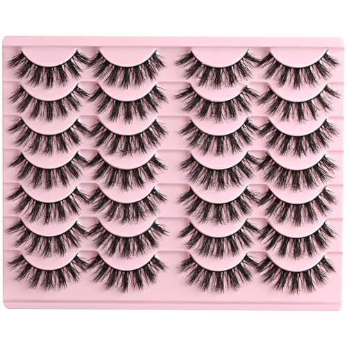 FARRED Fluffy Lashes 16mm Wispy Cat Eye - 14 Pairs