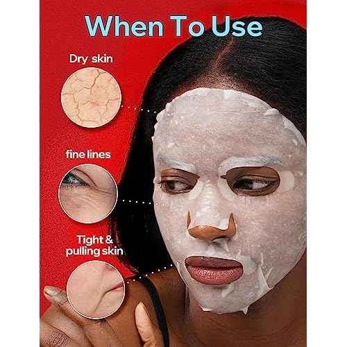 BANOBAGI Vita Genic Jelly Pore Tightening Face Masks Beauty w/Essence & 11 Vitamin Complex | Korean Face Mask Skin Care Sheet | Moisturizing Face Mask Facial Care for Oily Skin (1.8 fl oz, 10 Sheets)