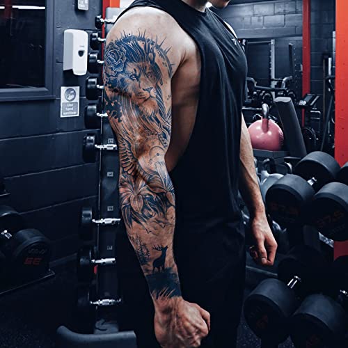 Aresvns Semi-Permanent Sleeve Tattoo Stickers - 5 Pack