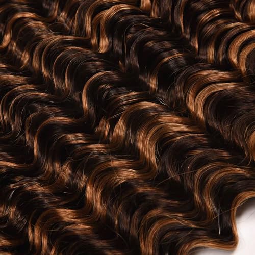 P1B30 Deep Wave Human Hair Bundles 30/32/34 Inch