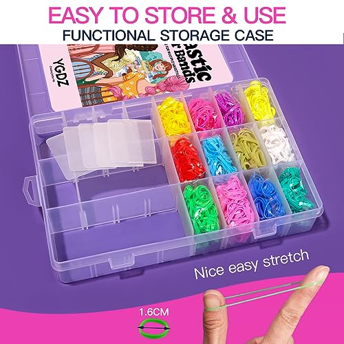 1500PCS Hair Bands 24 Colors - Elastic Toddler Hair Ties Set