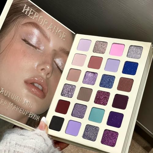 78-Color Makeup Palette Book with Mirror - All-in-One Kit