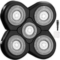 Universal 5 Blades Men's Electric Shaver Replacement Heads (5 Star series) for Head Shaver Universal replacement heads Wet and Dry (5 Blades, Black)