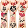 288 Piece Bride or Die Temporary Tattoos Bachelorette Party