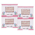 Half Moon Goddess Bindi Stickers - 80 Maroon Crystal Face Jewels