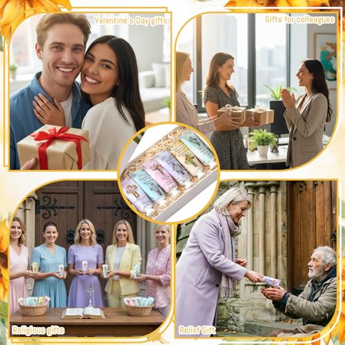 72 Pcs Christian Gifts Bulk for Women Mother's Day Cross Hand Cream Travel Size Easter Bible Verse Gifts Jesus Religious Scripture Faith Party Favor for Sunday Prayer Church Women Mom Teacher