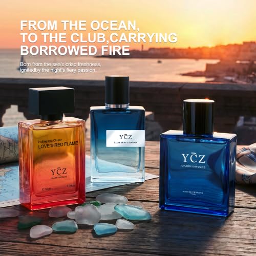 Ycz 3-Pack Men's Eau de Parfum Gift Set, 1.7 Fl Oz