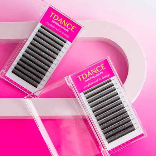 TDANCE Lash Spikes Matte Black 5D Spikes Lash Extensions Natural Look 5D Flower Eyelash Extensions for Professional Use Spikes Lashes(5D-Flower,D-0.07,10-17mm)