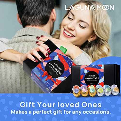 Lagunamoon Bath Bombs for Kids, Women - Bubble Bath Shower Salts for Women - Relaxing Bathbombs Set - Bath Essentials Shower Bubble Steamers (12-Pack Bath Bombs)