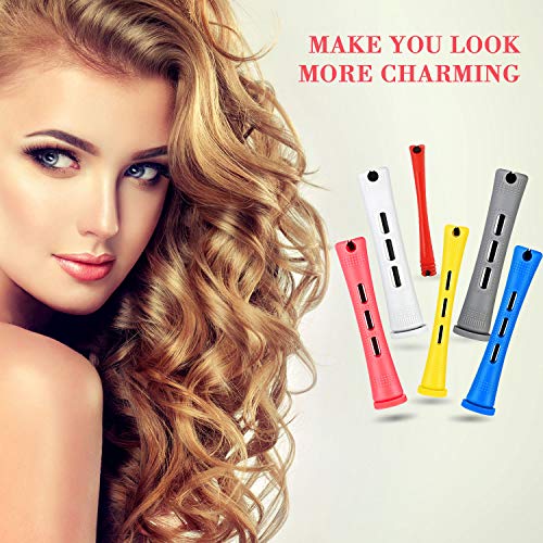 WILLBOND 72 Piece Hair Perm Rods Set with Pintail Comb