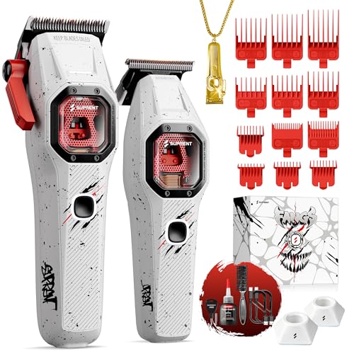 SUPRENT FANGS Professional Hair Clippers with AI Speed Control